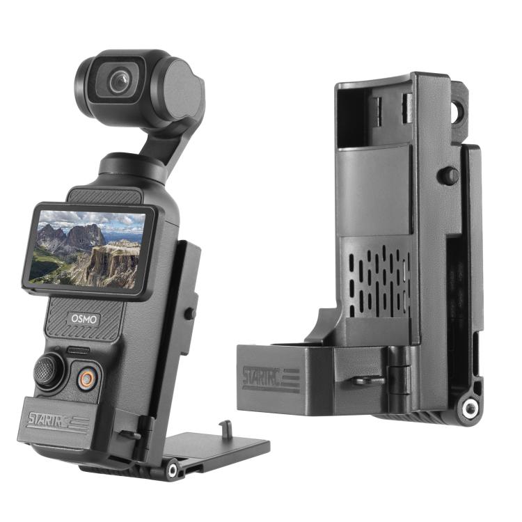 For DJI Osmo Pocket 3 STARTRC Folding Magnetic Mount Base Fixed Bracket (Black) - free shipping - PMC TechLife - Order now!