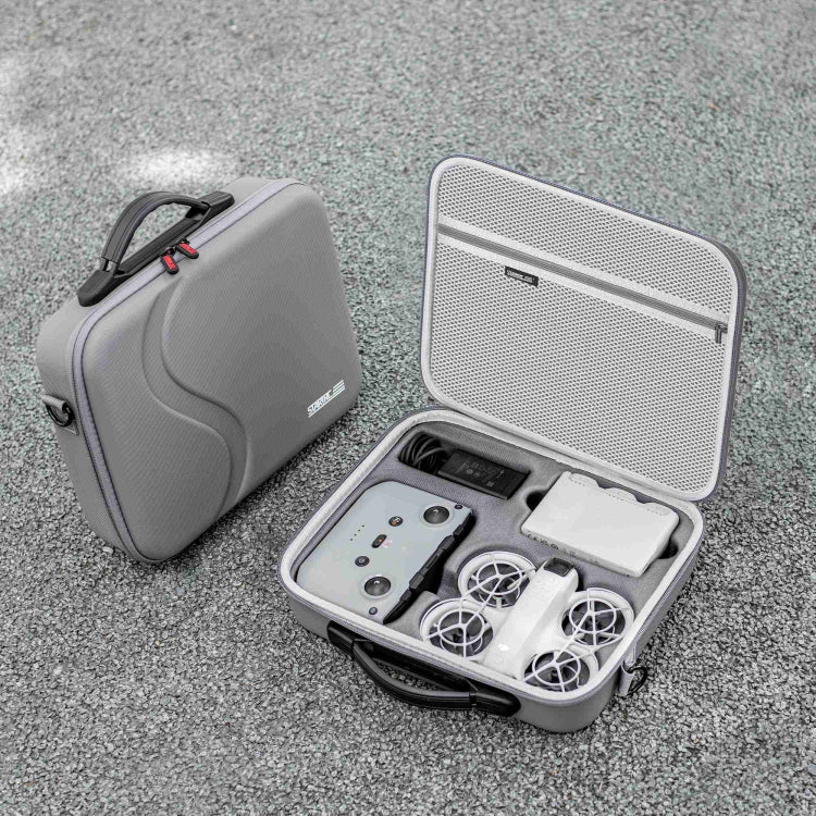 For DJI Neo STARTRC Shoulder PU Storage Bag Handbag (Grey) - free shipping - PMC TechLife - Order now!