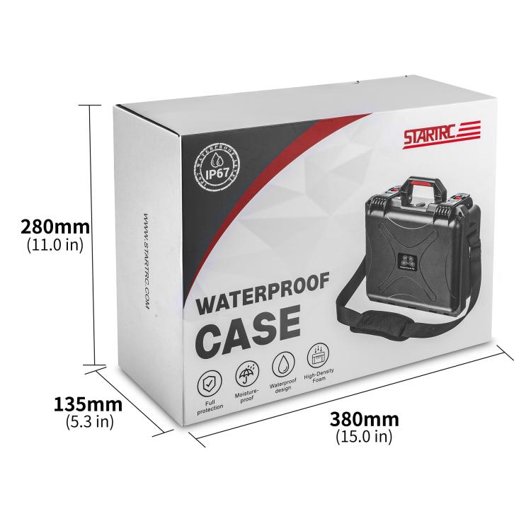 For DJI Flip STARTRC Waterproof ABS Suitcase Storage Box (Black) - free shipping - PMC TechLife - Order now!