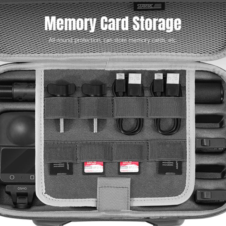 For DJI Osmo 360 STARTRC Full Kit Portable Handbag Shoulder PU Storage Bag (Grey) - free shipping - PMC TechLife - Order now!