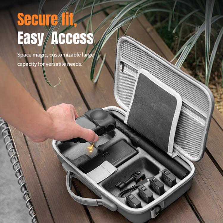 For DJI Osmo 360 STARTRC Full Kit Portable Handbag Shoulder PU Storage Bag (Grey) - free shipping - PMC TechLife - Order now!