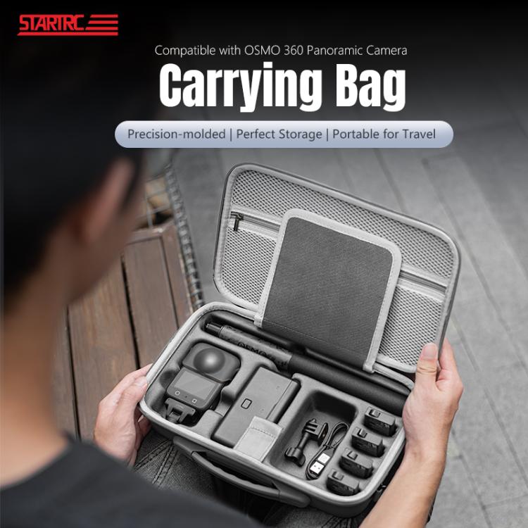 For DJI Osmo 360 STARTRC Full Kit Portable Handbag Shoulder PU Storage Bag (Grey) - free shipping - PMC TechLife - Order now!