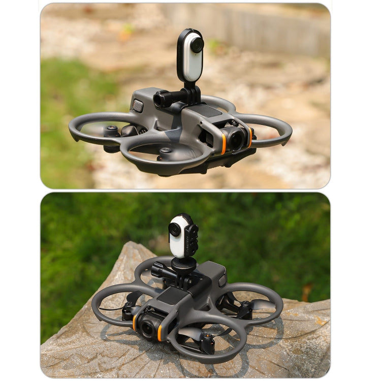 For DJI Avata 2 Sunnylife Action Camera Holder Mount Drone Light Bracket Lamp (Black) - Mount & Holder by Sunnylife | Online Shopping South Africa | PMC TechLife | Buy Now Pay Later Mobicred