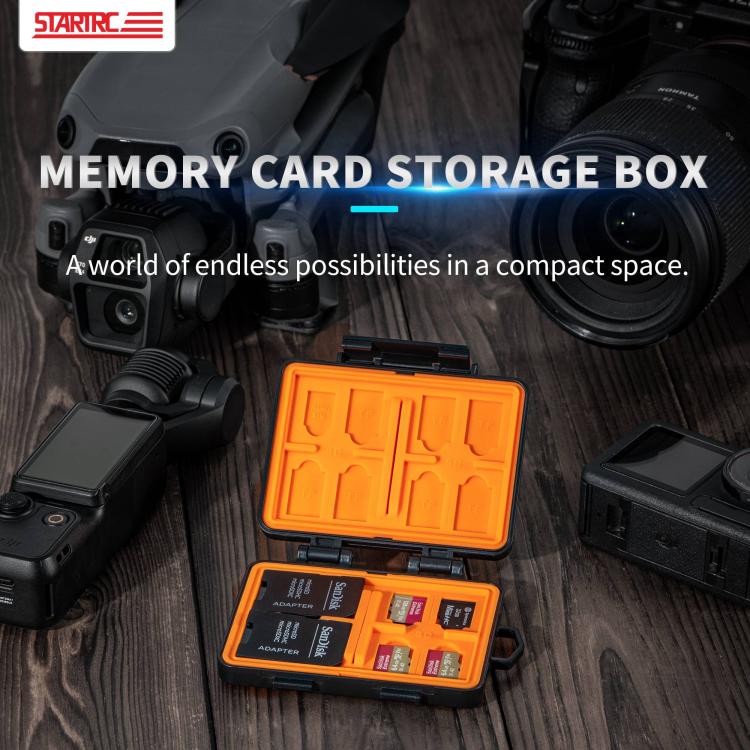 STARTRC V1 Flash Card Box SD / TF Memory Card Storage Case For DJI (Black) - free shipping - PMC TechLife - Order now!