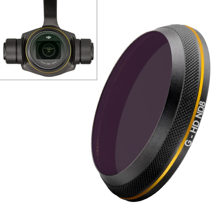 PGYTECH X4S-HD ND8 Gold-edge Lens Filter for DJI Inspire 2 / X4S Gimbal Camera Drone Accessories - Lens Hood by PGYTECH | Online Shopping South Africa | PMC Jewellery | Buy Now Pay Later Mobicred