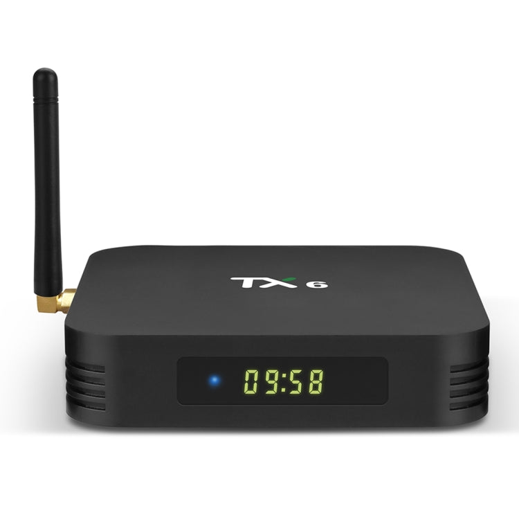 TX6 4K UHD Smart TV Box with Remote Controller, Android 7.1 Allwinner H6 Quad Core ARM Cortex-A53 1.5 GHz, 4GB+32GB, Support  Dual Band WiFi & HDMI & RJ45 & TF Card & SPDIF(Black) - Allwinner H6 by PMC Jewellery | Online Shopping South Africa | PMC Jewellery | Buy Now Pay Later Mobicred