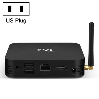 TX6 HD TV Box Media Player, Android 7.1 / 9.0 System, Allwinner H6, up to 1.5GHz, Quad-core ARM Cortex-A53, 2GB + 16GB, Support Bluetooth, WiFi, RJ45, US Plug - Allwinner H6 by PMC Jewellery | Online Shopping South Africa | PMC Jewellery | Buy Now Pay Later Mobicred