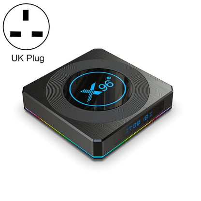 X96 X4 8K Smart TV BOX Android 11.0 Media Player with Remote Control, Amlogic S905X4 Quad Core ARM Cortex A55, RAM: 4GB, ROM: 64GB, Support 1000M, Dual Band WiFi, Bluetooth, UK Plug - Amlogic S905 by PMC Jewellery | Online Shopping South Africa | PMC Jewellery | Buy Now Pay Later Mobicred