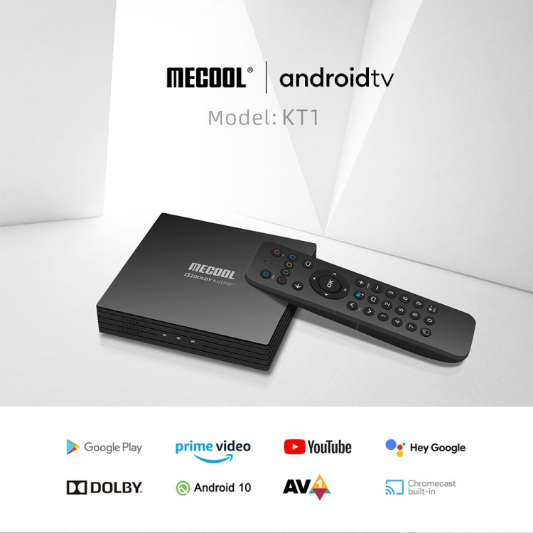 MECOOL KT1 DVB S2 Android 10.0 Smart TV Set Top Box, Amlogic S905X4-B Quad Core ARM Cortex-A55, 2GB+16GB, Dual Band WiFi, Bluetooth(AU Plug) - Amlogic S905 by MECOOL | Online Shopping South Africa | PMC Jewellery | Buy Now Pay Later Mobicred