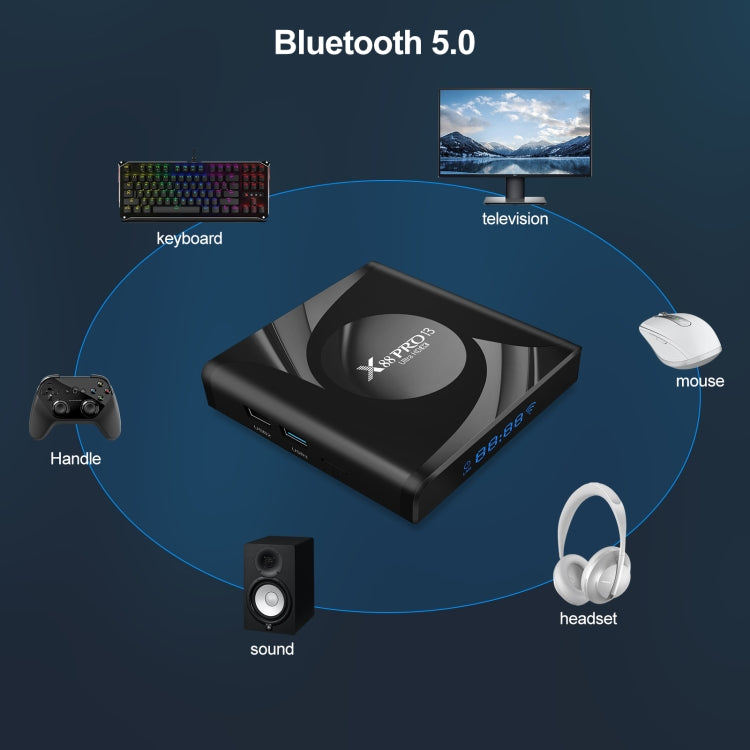 X88 Pro 13 Android 13.0 Smart TV Box with Remote Control, RK3528 Quad-Core, 2GB+16GB (UK Plug) - Others by PMC TechLife | Online Shopping South Africa | PMC TechLife | Buy Now Pay Later Mobicred