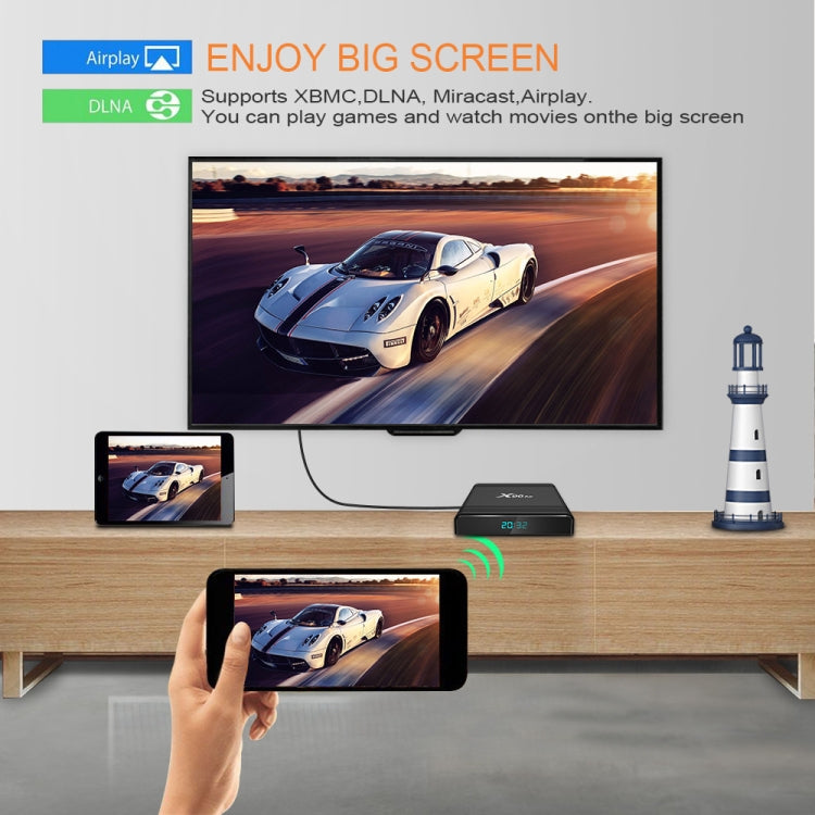 X96 Air 8K Smart TV BOX Android 9.0 Media Player with Remote Control, Quad-core Amlogic S905X3, RAM: 4GB, ROM: 32GB, Dual Band WiFi, Bluetooth, AU Plug - Amlogic S905 by PMC TechLife | Online Shopping South Africa | PMC TechLife | Buy Now Pay Later Mobicred