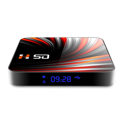 H50 4K Smart TV BOX Android 10.0 Media Player with Remote Control, Quad Core RK3318, RAM: 4GB, ROM: 32GB, 2.4GHz/5GHz WiFi, Bluetooth, UK Plug - RK3318 by PMC Jewellery | Online Shopping South Africa | PMC Jewellery | Buy Now Pay Later Mobicred