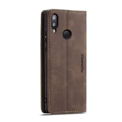 CaseMe-013 Multifunctional Horizontal Flip Leather Case with Card Slot & Holder for Galaxy M20(Coffee) - Galaxy Phone Cases by CaseMe | Online Shopping South Africa | PMC Jewellery | Buy Now Pay Later Mobicred