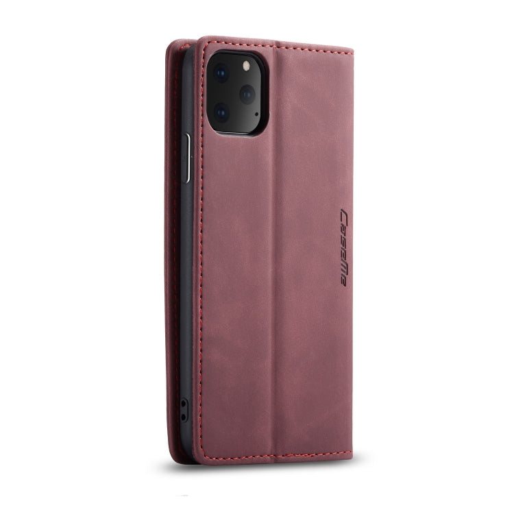 CaseMe-013 Multifunctional Horizontal Flip Leather Case with Card Slot & Holder & Wallet for iPhone 11 Pro(Wine) - iPhone 11 Pro Cases by CaseMe | Online Shopping South Africa | PMC Jewellery | Buy Now Pay Later Mobicred