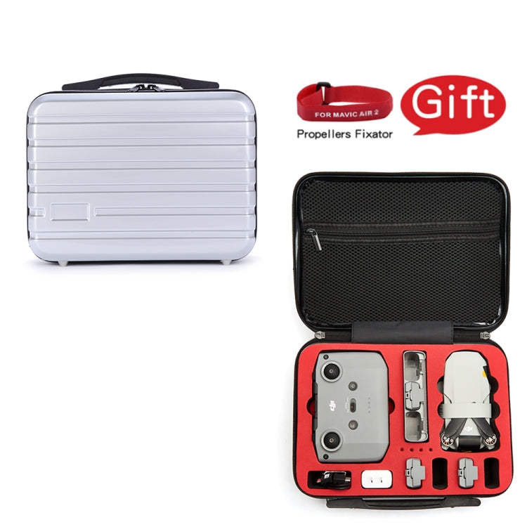ls-S004 Portable Waterproof Drone Handbag Storage Bag for DJI Mavic Mini 2(Silver +Red Liner) - free shipping - PMC TechLife - Order now!