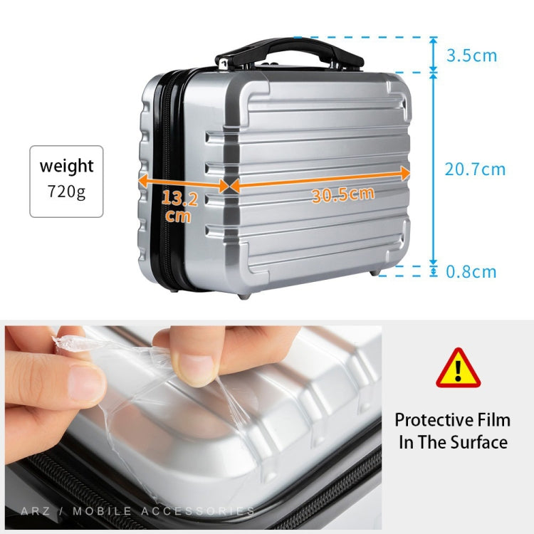 ls-S004 Portable Waterproof Drone Handbag Storage Bag for DJI Mavic Mini 2(Silver +Red Liner) - free shipping - PMC TechLife - Order now!