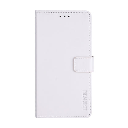 For HTC Desire 20+ idewei Crazy Horse Texture Horizontal Flip Leather Case with Holder & Card Slots & Wallet(White) - HTC by idewei | Online Shopping South Africa | PMC Jewellery | Buy Now Pay Later Mobicred