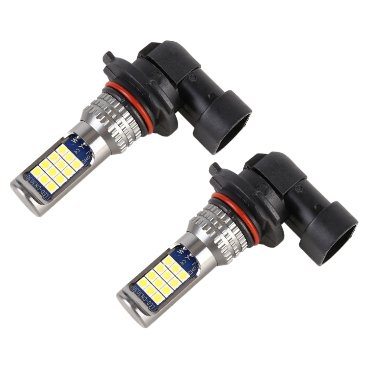 9006 2 PCS DC12-24V / 8.6W Car Fog Lights with 24LEDs SMD-3030 & Constant Current, Bag Packagin(White Light) - Fog / Driving Lights by PMC Jewellery | Online Shopping South Africa | PMC Jewellery | Buy Now Pay Later Mobicred