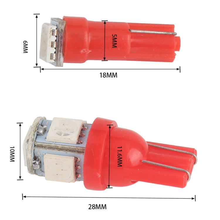 70 PCS T5 / T10 Car Modification LED Indicator Light with T5 / T10 Lamp Holder - Clearance Lights by PMC TechLife | Online Shopping South Africa | PMC TechLife | Buy Now Pay Later Mobicred