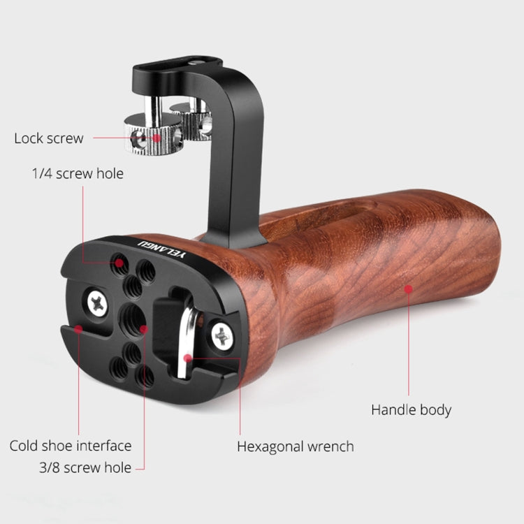 YELANGU A72 Universal Camera Wooden Handle - free shipping - PMC TechLife - Order now!