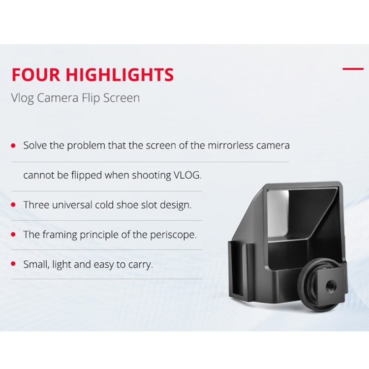 YELANGU A74 Universal Vlog Camera Flip Screen - free shipping - PMC TechLife - Order now!