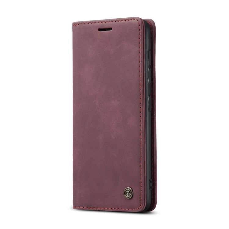 For Samsung Galaxy A42 5G CaseMe-013 Multifunctional Retro Frosted Horizontal Flip Leather Case with Card Slot & Holder & Wallet(Wine Red) - Galaxy Phone Cases by CaseMe | Online Shopping South Africa | PMC Jewellery | Buy Now Pay Later Mobicred