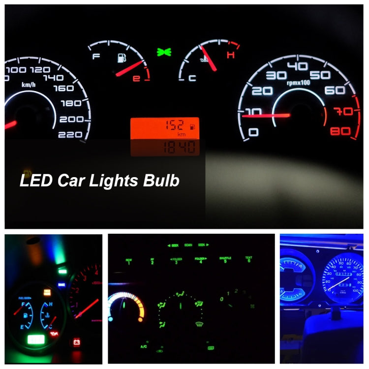 30 PCS T5 1LED SMD-5050 Car Modification LED Indicator Light Green Light - Clearance Lights by PMC TechLife | Online Shopping South Africa | PMC TechLife | Buy Now Pay Later Mobicred