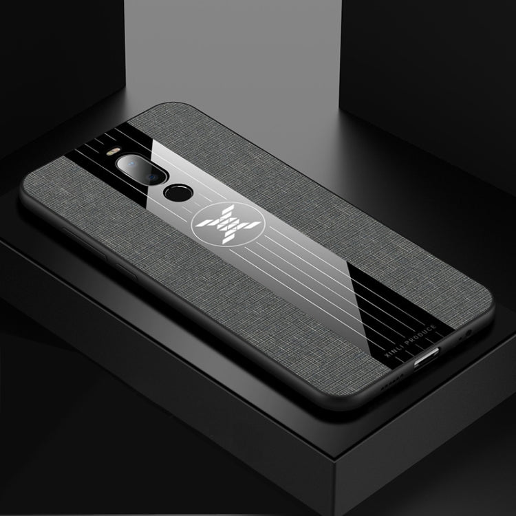 For Meizu Note 8 XINLI Stitching Cloth Texture Shockproof TPU Protective Case(Grey) - Meizu by XINLI | Online Shopping South Africa | PMC Jewellery | Buy Now Pay Later Mobicred