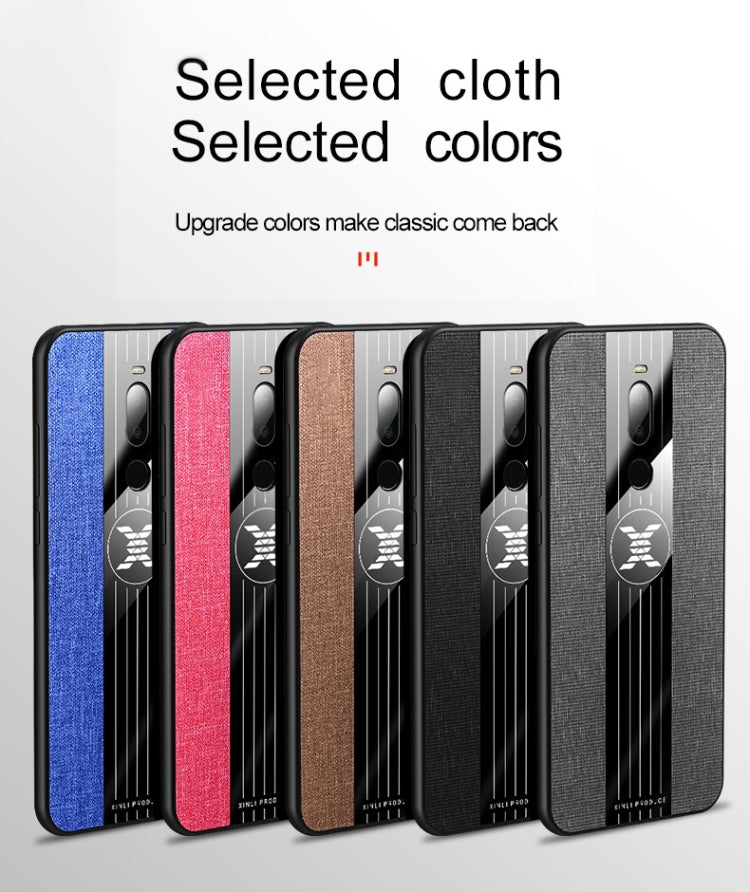 For Meizu Note 8 XINLI Stitching Cloth Texture Shockproof TPU Protective Case(Brown) - More Brand by XINLI | Online Shopping South Africa | PMC Jewellery | Buy Now Pay Later Mobicred