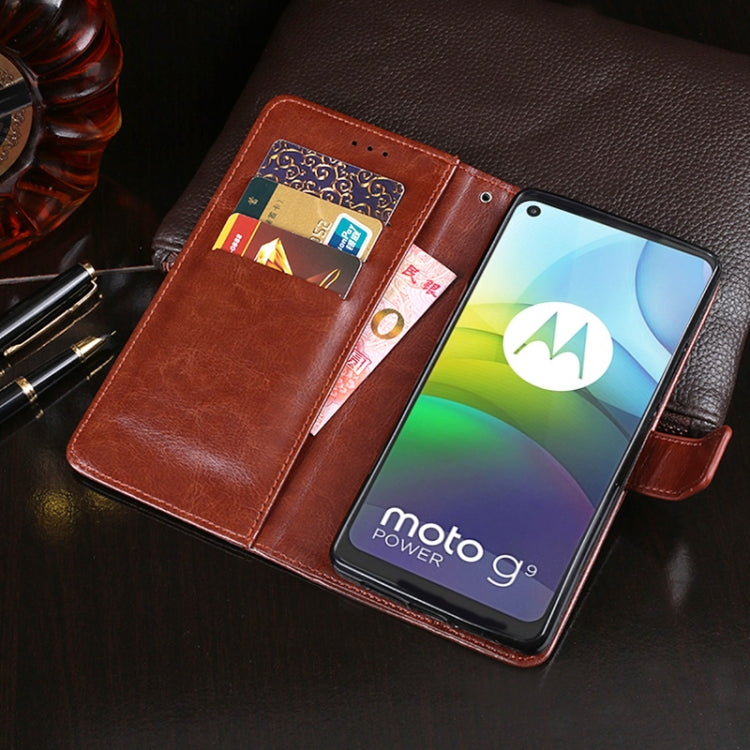 For Lenovo K12 Pro idewei Crazy Horse Texture Horizontal Flip Leather Case with Holder & Card Slots & Wallet(Dark Blue) - Lenovo by idewei | Online Shopping South Africa | PMC Jewellery | Buy Now Pay Later Mobicred