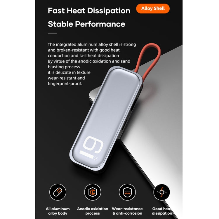 ROCK TR06 6 In 1 Type-C / USB-C to RJ45 Multi-function Docking Station - free shipping - PMC Jewellery - Order now!