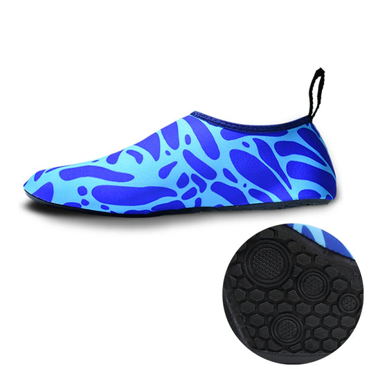 Non-slip Wear-resisting Thick Rubber Sole Diving Shoes and  Socks, One Pair, Size:M (Figured Blue) - Swimming Fins & Diving Shoes by PMC Jewellery | Online Shopping South Africa | PMC Jewellery | Buy Now Pay Later Mobicred