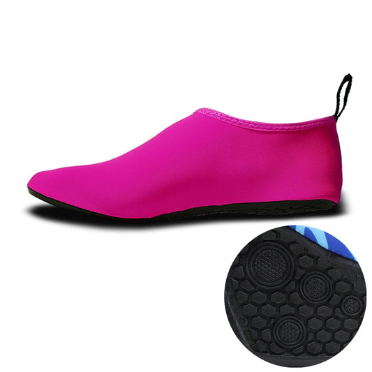 Non-slip Wear-resisting Thick Rubber Sole Diving Shoes and  Socks, One Pair, Size:XL (Rose Red) - Swimming Fins & Diving Shoes by PMC Jewellery | Online Shopping South Africa | PMC Jewellery | Buy Now Pay Later Mobicred