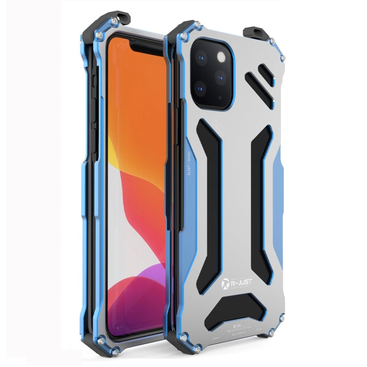 For iPhone 11 Pro R-JUST Shockproof Dustproof Armor Metal Protective Case(Blue) - free shipping - PMC TechLife - Order now!