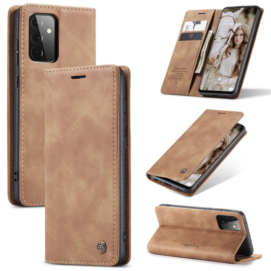 For Samsung Galaxy A72 5G / 4G CaseMe 013 Multifunctional Horizontal Flip Leather Case with Holder & Card Slot & Wallet(Brown) - Galaxy Phone Cases by CaseMe | Online Shopping South Africa | PMC Jewellery | Buy Now Pay Later Mobicred