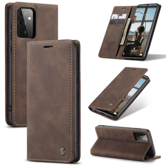 For Samsung Galaxy A72 5G / 4G CaseMe 013 Multifunctional Horizontal Flip Leather Case with Holder & Card Slot & Wallet(Coffee) - Galaxy Phone Cases by CaseMe | Online Shopping South Africa | PMC Jewellery | Buy Now Pay Later Mobicred