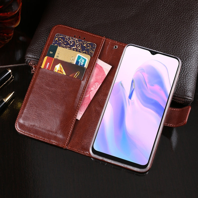 For Blackview A70 idewei Crazy Horse Texture Horizontal Flip Leather Case with Holder & Card Slots & Wallet(White) - More Brand by idewei | Online Shopping South Africa | PMC TechLife | Buy Now Pay Later Mobicred
