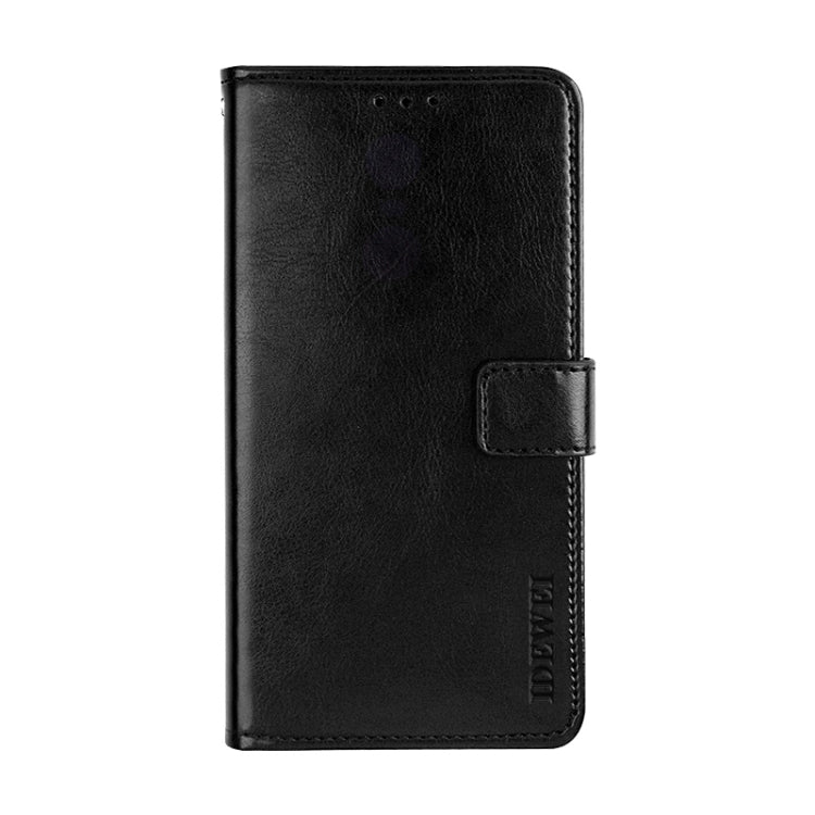 For Blackview A70 idewei Crazy Horse Texture Horizontal Flip Leather Case with Holder & Card Slots & Wallet(Black) - More Brand by idewei | Online Shopping South Africa | PMC TechLife | Buy Now Pay Later Mobicred