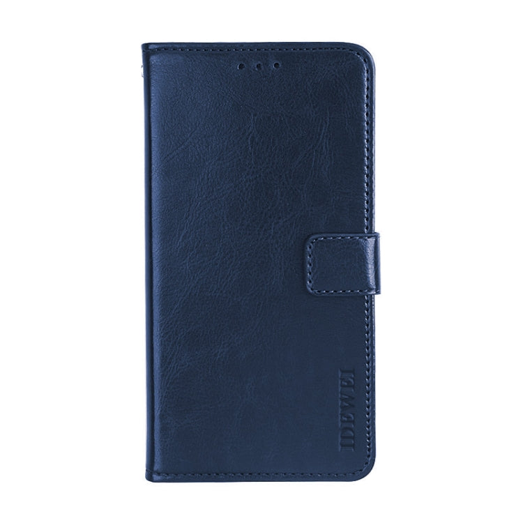 For Blackview A70 idewei Crazy Horse Texture Horizontal Flip Leather Case with Holder & Card Slots & Wallet(Blue) - More Brand by idewei | Online Shopping South Africa | PMC Jewellery | Buy Now Pay Later Mobicred