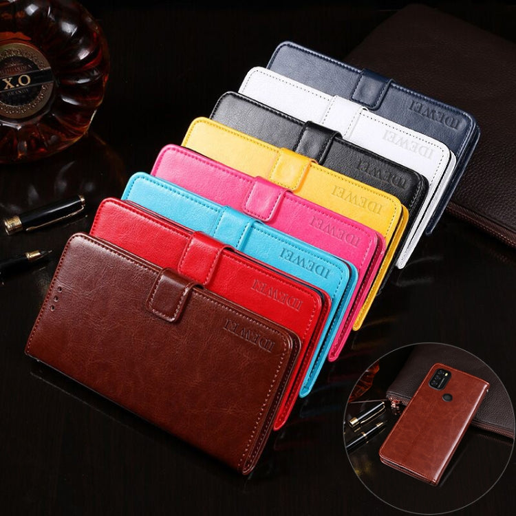 For Blackview A70 idewei Crazy Horse Texture Horizontal Flip Leather Case with Holder & Card Slots & Wallet(Brown) - More Brand by idewei | Online Shopping South Africa | PMC TechLife | Buy Now Pay Later Mobicred