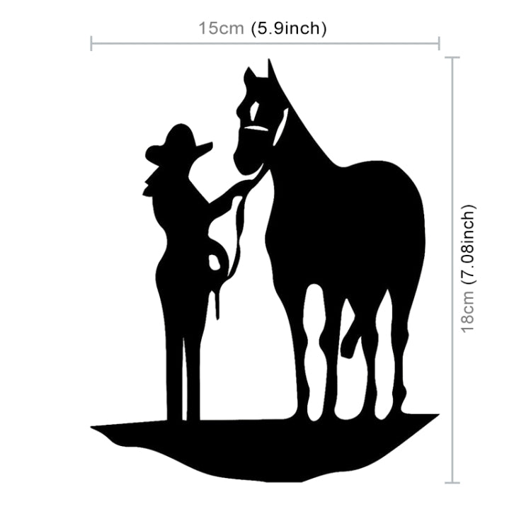 5 PCS Car Waterproof Horse Pattern Sticker(Black) - Decorative Sticker by PMC TechLife | Online Shopping South Africa | PMC TechLife | Buy Now Pay Later Mobicred