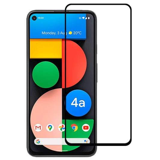 For Google Pixel 4a 5G Full Glue Full Cover Screen Protector Tempered Glass Film - Google Tempered Glass by PMC Jewellery | Online Shopping South Africa | PMC Jewellery