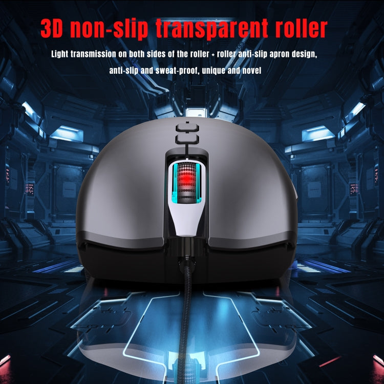HXSJ A883 7 Keys 6400DPI RGB Light Mechanical Gaming Wired Mouse - Wired Mice by HXSJ | Online Shopping South Africa | PMC TechLife | Buy Now Pay Later Mobicred