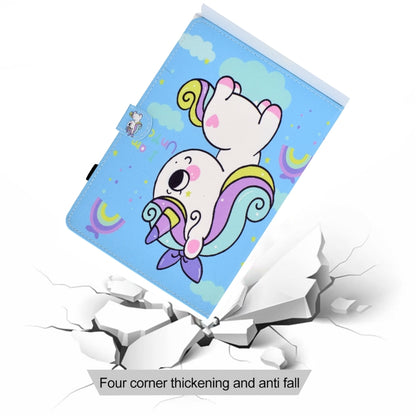 Painted Pattern TPU Horizontal Flip Leather Protective Case For Samsung Galaxy Tab A 8.0 (2019)(Rainbow Unicorn) - Other Galaxy Tab PC by PMC Jewellery | Online Shopping South Africa | PMC Jewellery