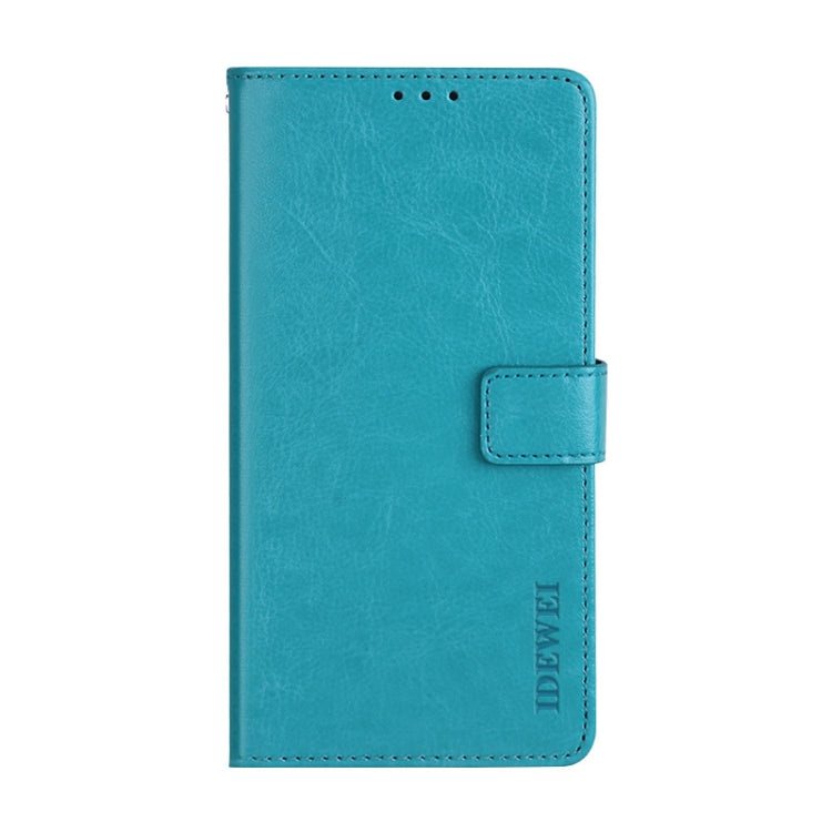 For TCL 20 SE idewei Crazy Horse Texture Horizontal Flip Leather Case with Holder & Card Slots & Wallet(Sky Blue) - More Brand by idewei | Online Shopping South Africa | PMC Jewellery | Buy Now Pay Later Mobicred