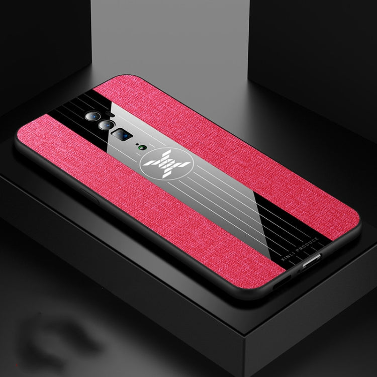 For OPPO Reno 10x Zoom XINLI Stitching Cloth Textue Shockproof TPU Protective Case(Red) - OPPO Cases by XINLI | Online Shopping South Africa | PMC TechLife | Buy Now Pay Later Mobicred