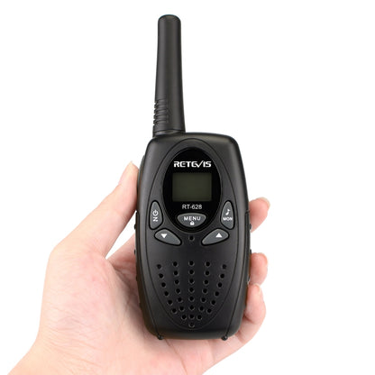 1 Pair RETEVIS RT628 0.5W US Frequency 462.550-467.7125MHz 22CHS Handheld Children Walkie Talkie(Black) - Children by RETEVIS | Online Shopping South Africa | PMC Jewellery | Buy Now Pay Later Mobicred