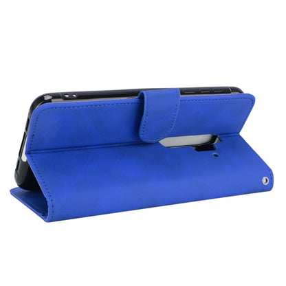 For Blackview BV6300 Pro Solid Color Skin Feel Magnetic Buckle Horizontal Flip Calf Texture PU Leather Case with Holder & Card Slots & Wallet(Blue) - More Brand by PMC Jewellery | Online Shopping South Africa | PMC Jewellery