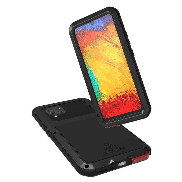 For Samsung Galaxy A42 LOVE MEI Metal Shockproof Waterproof Dustproof Protective Case with Glass(Yellow) - free shipping - PMC TechLife - Order now!
