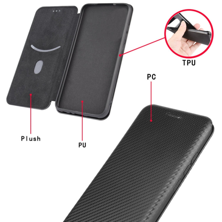 For Blackview A70 (2021) Carbon Fiber Texture Horizontal Flip TPU + PC + PU Leather Case with Card Slot(Black) - More Brand by PMC Jewellery | Online Shopping South Africa | PMC Jewellery | Buy Now Pay Later Mobicred